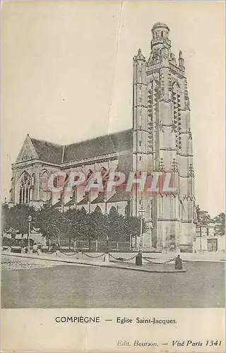 Ansichtskarte AK Compiegne Eglise Saint Jacques