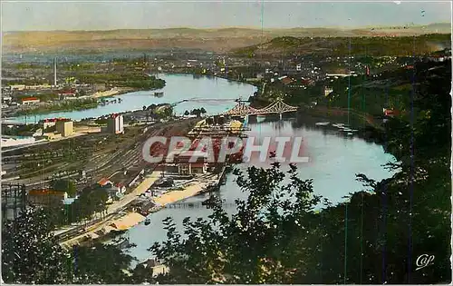 Cartes postales moderne Lyon Confluent du Rhone et de la Saone
