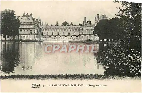 Cartes postales Palais de Fontainebleau L'Etang des Carpes