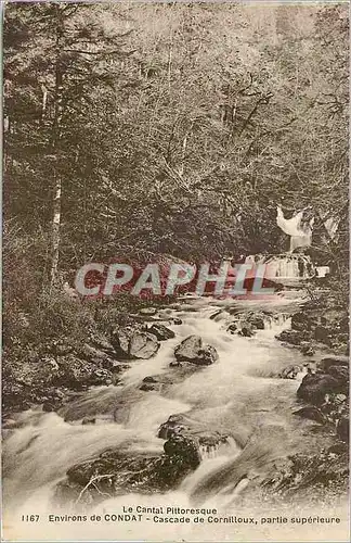 Cartes postales Environs de Condat Le Cantal Pittoresque Cascade de Cornilloux Partie Superieure
