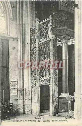 Ansichtskarte AK Rouen Escalier des Orgues de l'Eglise Saint Maclou