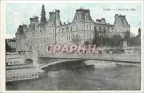 Cartes postales Paris L'Hotel de Ville