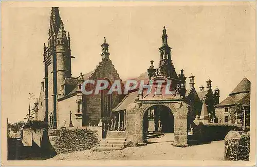 Ansichtskarte AK Guimiliau (Finistere) La Douce France L'Eglise et le Cimitiere