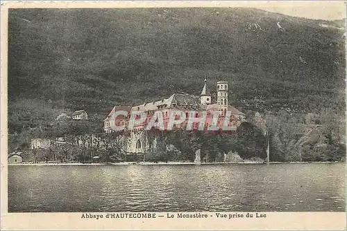 Cartes postales Abbaye d'Hautecombe le Monastere Vue prise du Lac