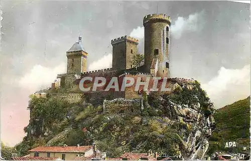 Moderne Karte Foix (ariege) Le Chateau (M H)