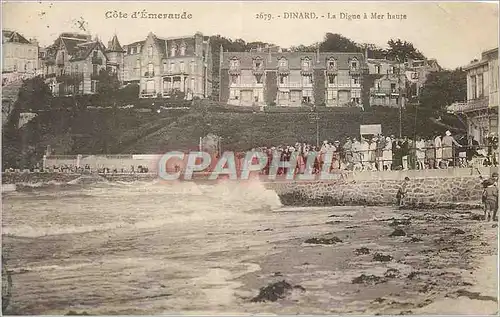 Ansichtskarte AK Dinard Cote d'Emeraude La Digue a Mer Haute