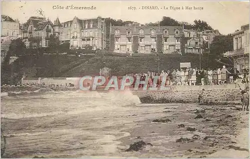 Cartes postales Dinard Cote d'Emeraude La Digue a Mer Haute