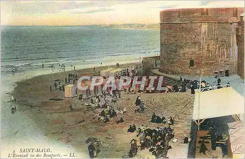 Cartes postales Saint Malo L'Eventail vu des Remparts