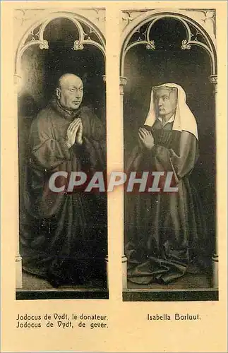 Cartes postales Grand Cathedrale de St Bavon L'Agneau Mystique par Huber et Jean Van Eyck Jodocus de Vydt de Gev