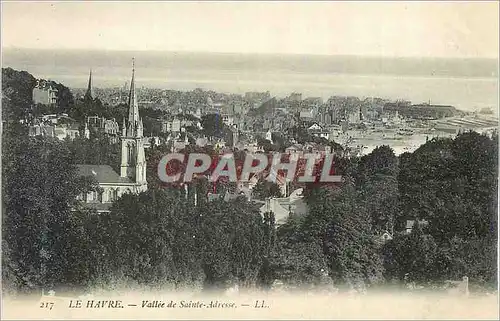 Cartes postales Le Havre Vallee de Sainte Adresse