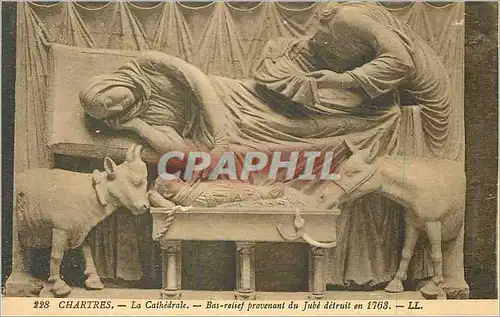Cartes postales Chartres La Cathedrale Bas Relief provenant du Jude detruit en 1763