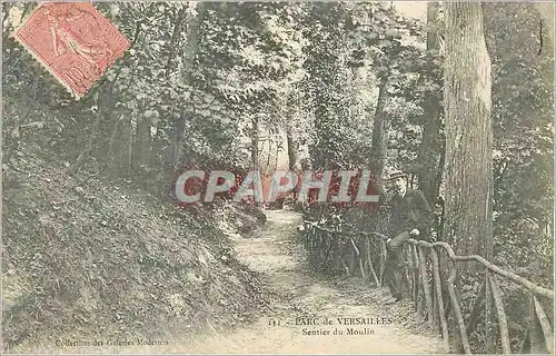 Cartes postales Parc de Versailles Sentier du Moulin