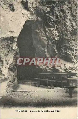 Cartes postales St Maurice Entree de la Grotte aux Fees