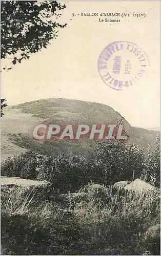 Cartes postales Ballon d'Alsace (Alt 1256 m) Le Sommet