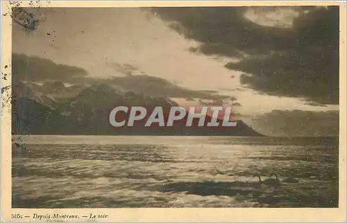 Cartes postales Depuis Montreux Le Soir