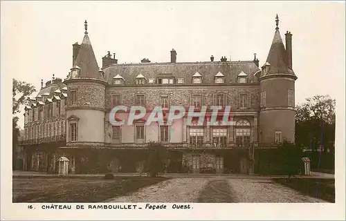 Cartes postales Chateau de Rambouillet Facade Ouest