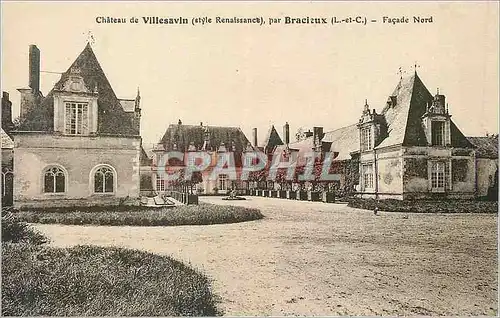Cartes postales Chateau de Villesavin (Style Renaissance par Brocieux (L et C) Facade Nord