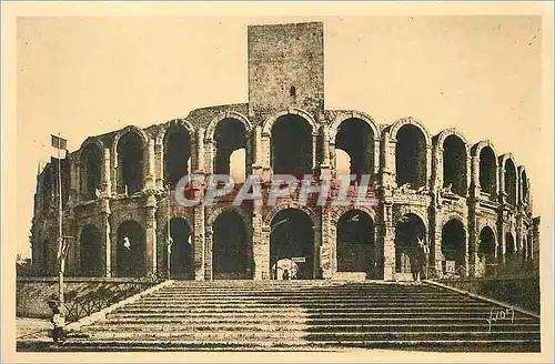 Ansichtskarte AK Arles (Bouches du Rhone) La Douce France Les Arenes