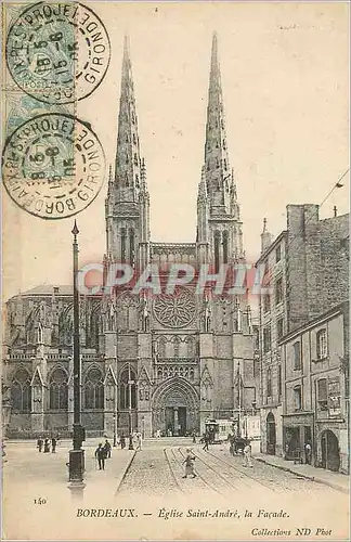 Ansichtskarte AK Bordeaux Eglise Saint Andre la Facade