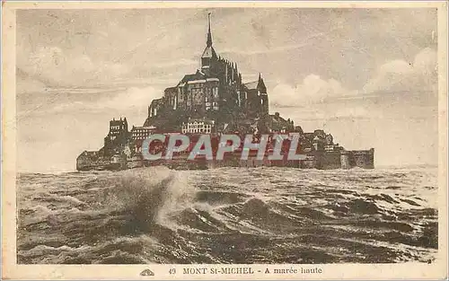Cartes postales Mont Saint Michel a Maree Haute