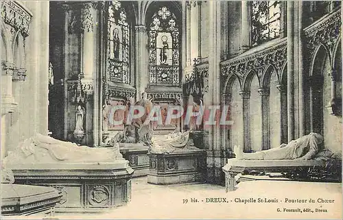 Ansichtskarte AK Dreux Chapelle St Louis Pourtour du Choeur