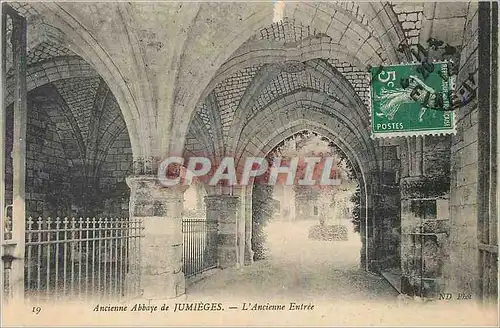 Ansichtskarte AK Ancienne Abbaye de Jumieges l'Ancinene Entree