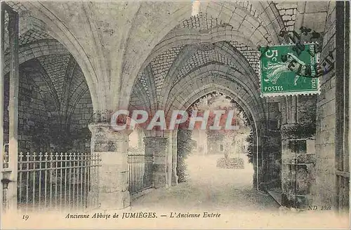 Cartes postales Ancienne Abbaye de Jumieges l'Ancinene Entree