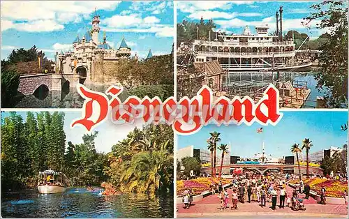 Moderne Karte Disneyland Walt Disney Bateau