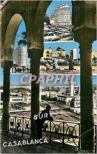 Moderne Karte Souvenir de Casablanca