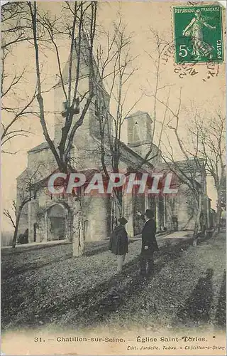 Cartes postales Chatillon sur Seine Eglise Saint Torles