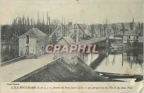 Cartes postales L'Ile Bouchard (I et L) Entree du Pont Saint Gilles