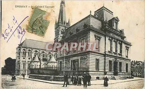 Ansichtskarte AK Epernay la Caisse d'Epargne