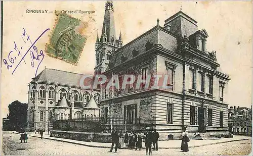 Cartes postales Epernay la Caisse d'Epargne