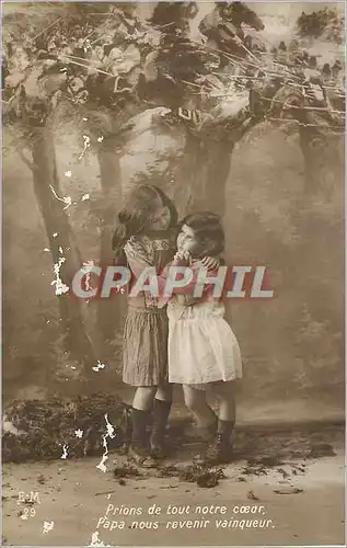 Cartes postales Prions de tout notre Coeur Papa nous Revenir Vainqueur