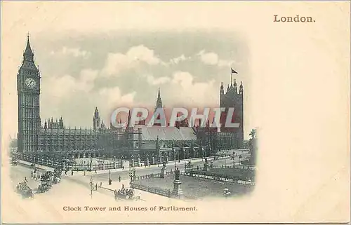 Ansichtskarte AK London Clock Tower and Houses of Parliament