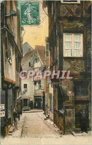 Cartes postales Moulins la Rue des Orfevres