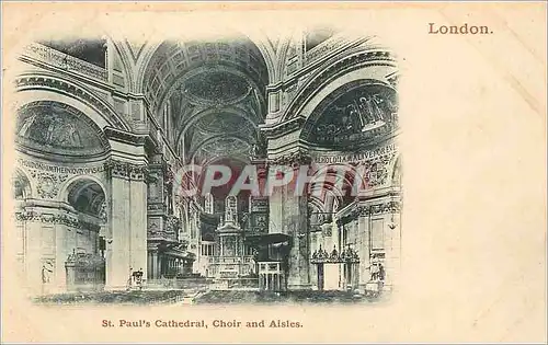Cartes postales London St Paul's Cathedral Choir and Aisles