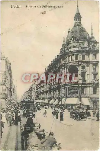 Cartes postales Berlin Blick in die Friedrichstrasse