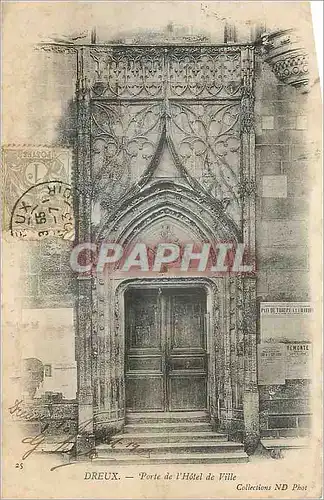 Cartes postales Dreux Porte de l'Hotel de Ville