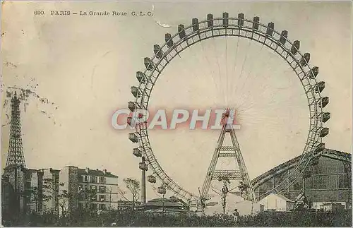 Cartes postales Paris la Grande Roue Tour Eiffel