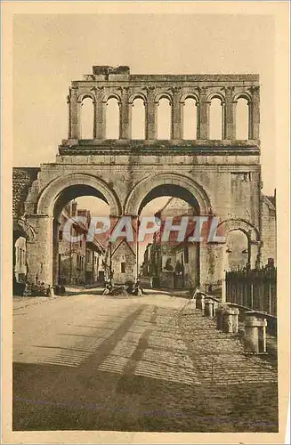 Ansichtskarte AK Autun Antique Porte Romaine dite d'Arroux (Exterieur)