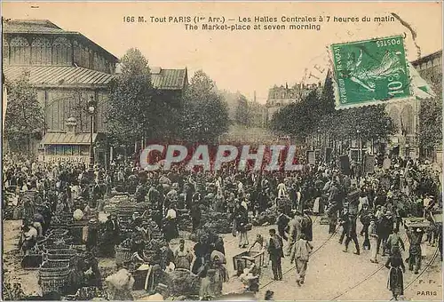 Cartes postales Tout Paris (Ier arr) les Halles Centrales a 7 heures du matin