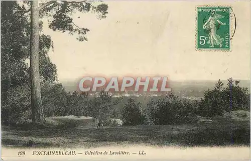 Cartes postales Fontainebleau Belvedere de Lavalliere