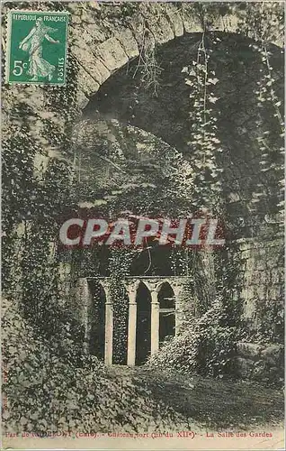 Cartes postales Eure Chateau Fort (Fin du XIIe) la Salle des Gardes Rademont