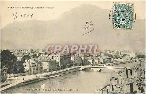 Ansichtskarte AK Grenoble vue Generale Cote du Moucherotte