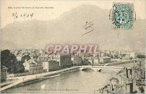 Cartes postales Grenoble vue Generale Cote du Moucherotte