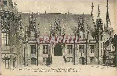 Ansichtskarte AK Rouen Palais de Justice Facade Interieure