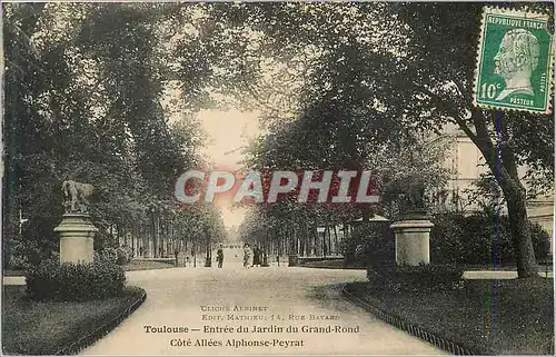 Cartes postales Toulouse Entree du Jardin du Grand Rond