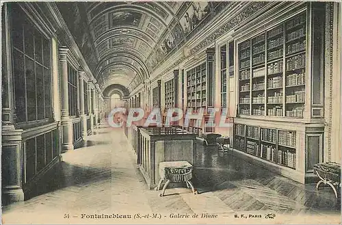 Cartes postales Fontainebleau (S et M) Galerie de Diane