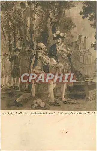 Ansichtskarte AK Pau le Chateau Tapisserie de Beauvais Sully aux pieds de Henri IV